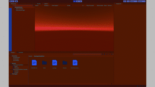Gaming Unity Editor